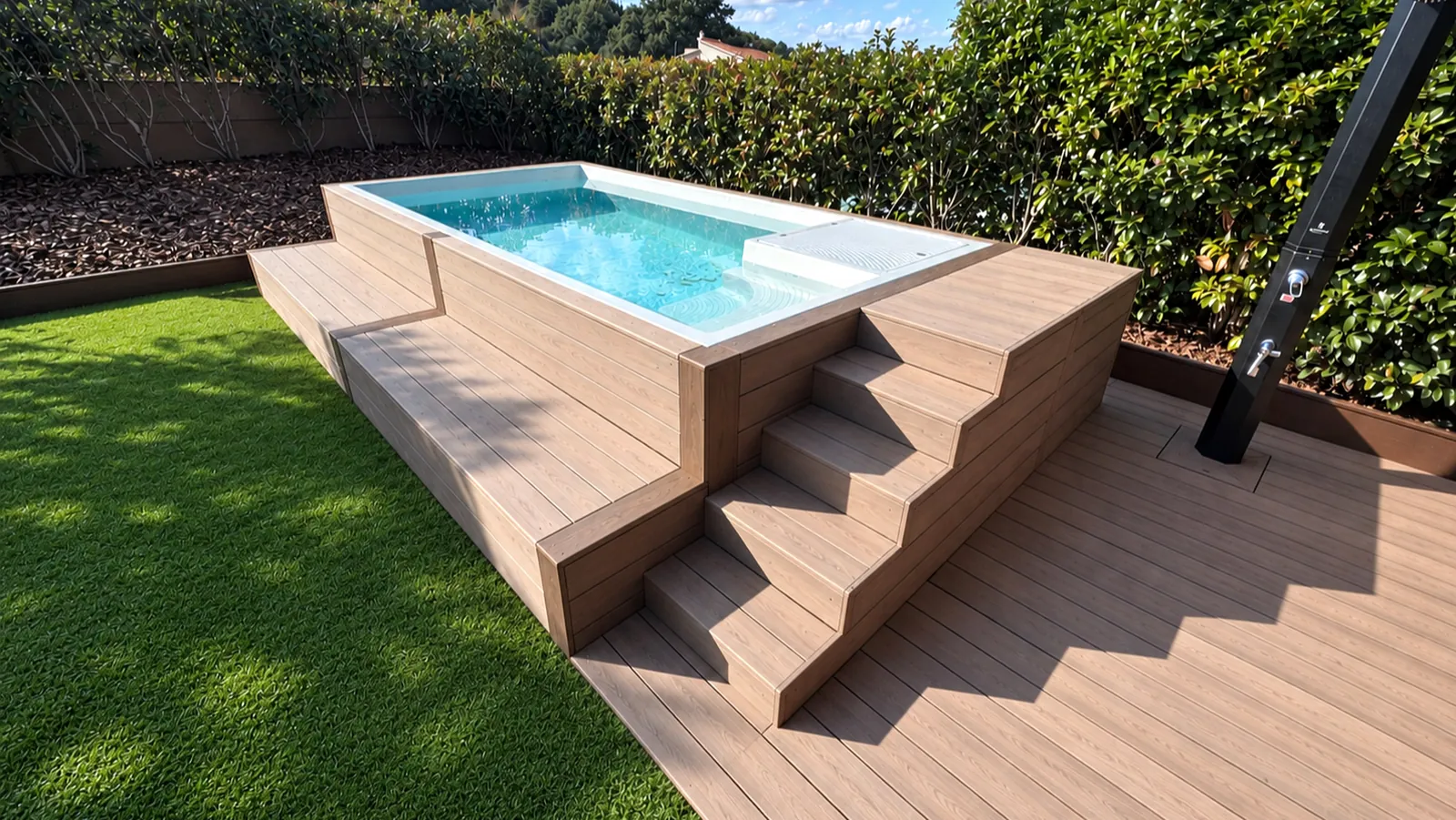 Piscina elevada de Les Pedreres terminada