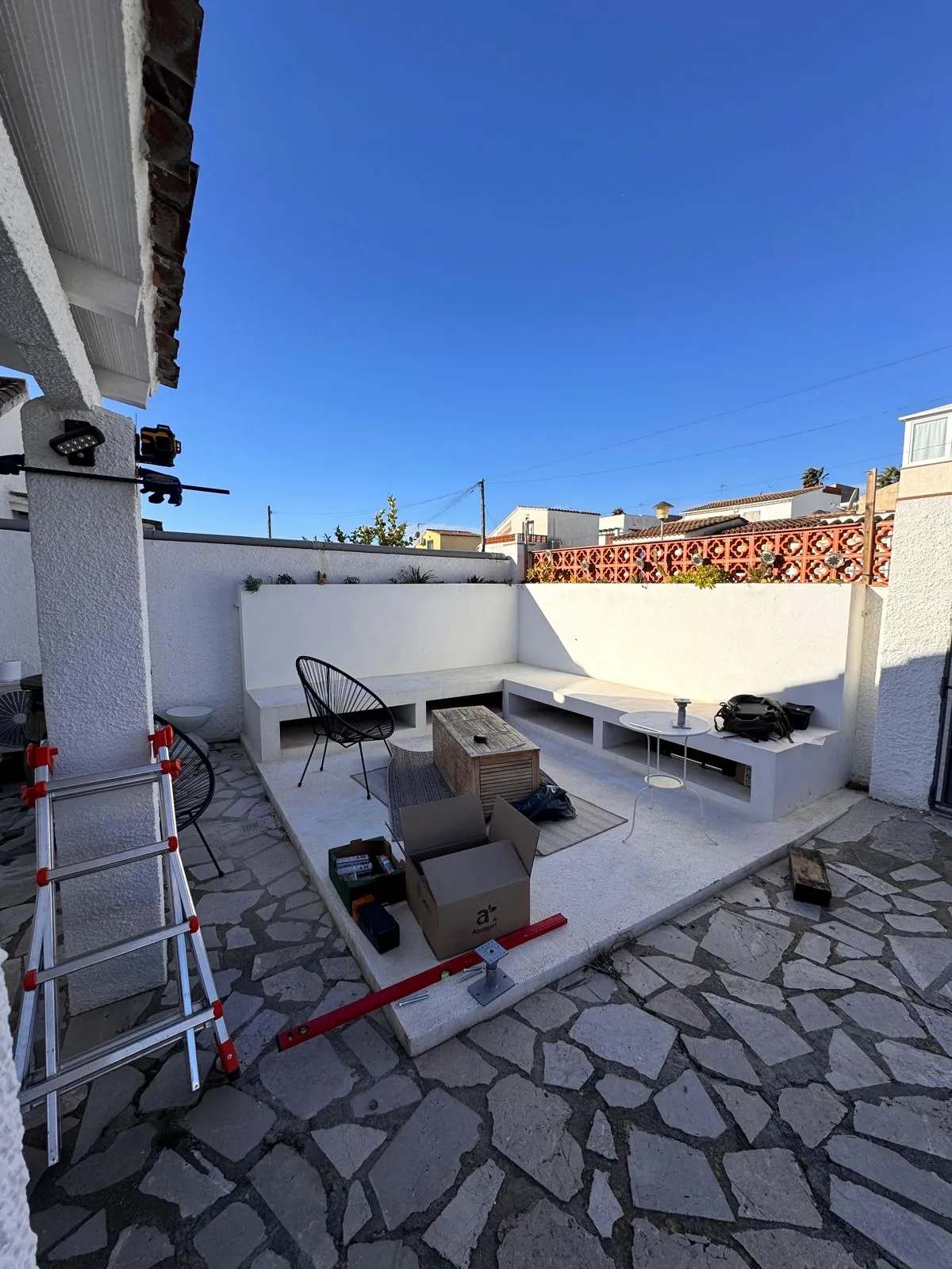 Antes de la obra, desde el mismo punto de vista